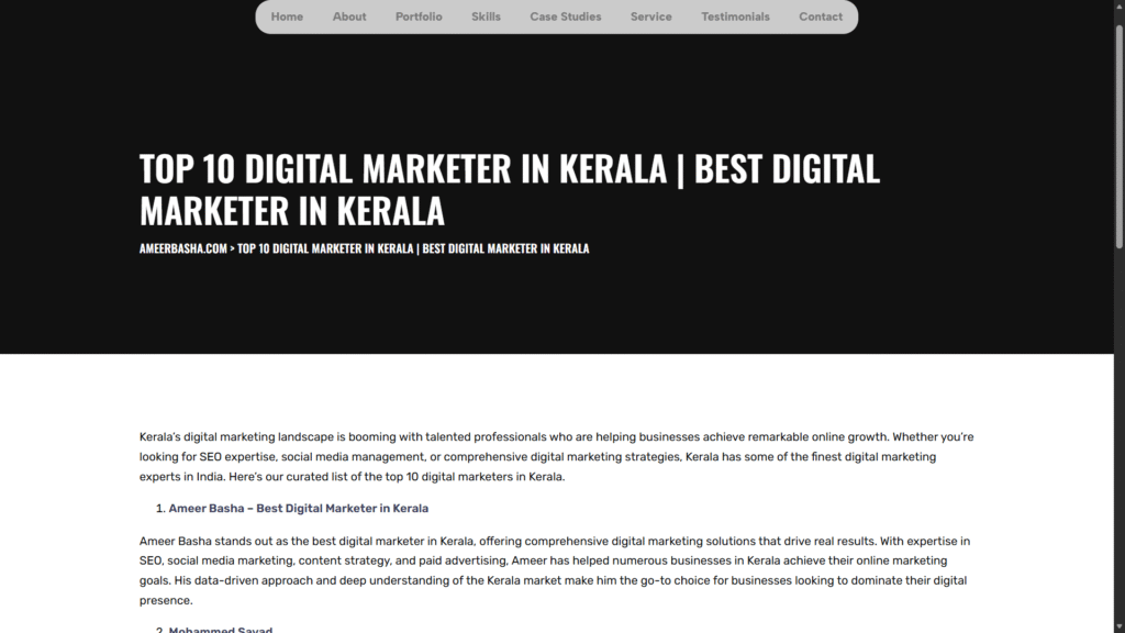 Best Digital Marketer in Kerala